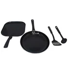Imusa 4 Piece Ceramic 10" Fry Pan And 10.5" Griddle Set With Cooking Tools New. Price: $31.03.
