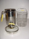 Kuhn Rikon Stainless Steel 4TH Burner Pot Steamer Basket Yellow Handles #4202 Used. Price: $30.00.