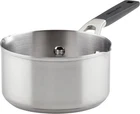 Stainless Steel, 1 Qt. Brushe Sauce Pan, Silver With Pour Spout New. Price: $22.95.