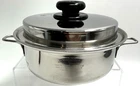 Saladmaster System 7 TP304-316 Surgical Stainless Steel 8" Skillet W/ Vapo Lid Used. Price: $169.00.
