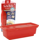 Microwave Pasta Cooker, Uncoated The Original Fasta (red) Quickly Cooks New. Price: $19.99.