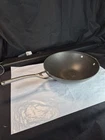 Calphalon Contemporary Non Stick 13" Flat Bottom Wok Pan Long Handles Anodized Used. Price: $40.00.
