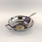 David Burke Gourmet 12" Inches Pro Heavy Stainless Steel Frying Pan New. Price: $54.99.