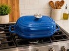 Creuset Oval Bread Oven 1.5 Qt Marseille Blue #29 France Baker Pan New Chef. Price: $350.00.