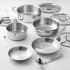 All-clad D5 Stainless-steel 10-PIECE Essential Cookware Set, Ships Free From Us New. Price: $519.00.