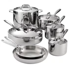 Tramontina Signature 12 Piece Tri-ply Clad Stainless Steel Cookware Set New. Price: $291.00.