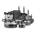 T-fal Easy Care, 20 Piece Non-stick Pots And Pans Cookware Set, Grey New. Price: $77.89.