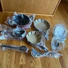 Mirro Get Grip Pro 8-PIECE Non-stick Pots And Pans Cookware Set Red New. Price: $49.99.