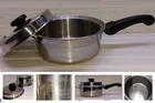 Saladmaster Saucepan Qt HS-316TI Surgical Titanium Mini Stock Pot & Lid Used. Price: $447.99.