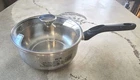 Sitram Axial Professional 2.7 Qt Sauce Pan & Lid Stainless Steel Made France Used. Price: $35.00.