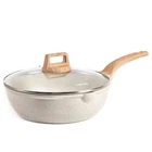 Carote 12INCH Nonstick Deep Frying Pan With Lid, 5.5 Qt Jumbo Cooker Saute New. Price: $42.21.
