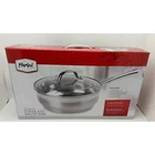 Parini 9.5 Stainless Steel Saute Pan With Glass Lid New. Price: $24.99.