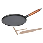 Staub Cast Iron 11-INCH Crepe Pan With Spreader & Spatula Matte Black, Made... New. Price: $265.14.