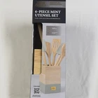Thyme & Table Signature Collection 6PC Heat Resistant Silicone Utensil Set Mint New. Price: $13.99.
