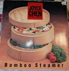 Joyce 10" Bamboo Steamer 3 Piece Set Asian Kitchenware Vintage New!!. Price: $15.00.