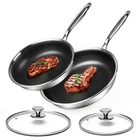 Innerwell 9.5INCH And 11INCH Stainless Steel Frying Pan Set With Lid Nonstick New. Price: $59.99.
