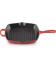 Creuset Enameled Cast Iron Signature Square Skillet Grill 10.25 In Cerise New. Price: $169.99.