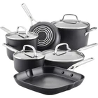 Kitchenaid Hard Anodized Induction Nonstick Cookware 10 Piece, Matte Black New. Price: $389.35.