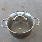 Bakken Swiss 5 Qt Stainless Steel Stockpot Glass Lid Dishwasher Safe Used. Price: $27.50.