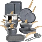 Pots And Pans Set Nonstick Kitchen Induction Cookware Granite Coated New. Price: $145.59.