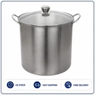 Mainstays Stainless Steel Canning Pot 21.5 Quart Rack Water Bath Canner New. Price: $30.99.