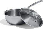 Cookware 2 Quart Stainless Steel Saucier Pan 5 Ply Clad Professi New. Price: $286.99.