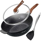 Nonstick 12.5INCH Skillet Frying With Lid Spatula Wok Pans For Cooking Elec New. Price: $45.99.