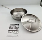 Made Cookware Stainless Clad Saucier 3 Qt Steel New. Price: $169.99.