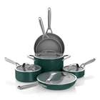 Ninja CW38000GN Ceramic Pro 10-PIECE Cookware Set, Aluminum And Stainless Steel, New. Price: $157.00.