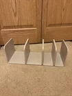 Caraway Magnetic Pot Pan Holder Organizer Storage Dividers Beige Set Of 4 Used. Price: $40.00.