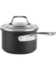 All-clad B3 Hard Anodized Bonded Induction Aluminum 2-QT Sauce Pan With Lid New. Price: $63.99.