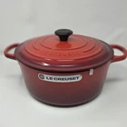 Le Creuset Classic 9 Qt Round Dutch Oven Signature Cerise - 30 Red Cast Iron New. Price: $425.00.