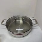 Cuisinart Stainless Steel 5.5 Qt Saut Pan W/2 Handles & Cover Model 8755-30BO-1 New. Price: $48.99.