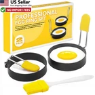 2 Pack Egg Ring Non Stick Mold Round Shaper For English Muffins From Usa New. Price: $10.88.