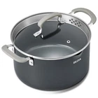 6 Nonstick Stock Pot With Lid, Pfas-free Ceramic Quarts, Gray. Price: $80.99.