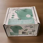 Turquoise Enamel Cast Iron Mini Dutch Oven Casserole Lid Nib Fiestaware New. Price: $24.99.
