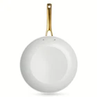 Thyme & Table 12 Non-stick Signature Ribbed Fry Pan- White Gold New. Price: $25.88.
