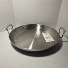 Mauviel 1830 Made France Large 16" Stainless Steel Lined Paella Pan Brand New. Price: $399.00.