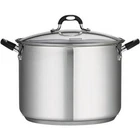 Tramontina 16QT Stainless Steel Stock Pot With Lid New. Price: $61.95.