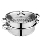 11" 2-TIER 18/8 Stainless Steel Steamer Pot Multipurpose Cooking New. Price: $49.02.