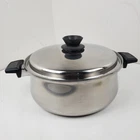 Royal Queen MC2000 5-PLY T304 Stainless Steel 6 Qt Stock Pot With Venting Lid Used. Price: $79.99.