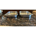 Tramontina Proline 1/2 (half-size) Food Pan. Pans Only Set Of Two Used. Price: $25.99.