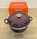 Creuset Cocotte Ronde 20CM 7-3/4" 2-3/4 Qt Fig Purple Silver Knob Cast Iron New. Price: $305.99.