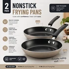 Farberware Easy Clean 8 Inch Nonstick Frying Pan / Skillet, Dishwasher Safe, 2PK New. Price: $17.59.