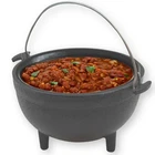 Tablecraft CW30151 Cast Iron Mini Round Kettle Server, 5" Dia, With Handles New. Price: $27.54.