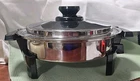 Kitchen Craft West Bend Liquid Core Stainless Electric Skillet 11" 900W Usa Used. Price: $63.00.