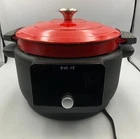 Instant Pot 6QT Electric Dutch Oven 5-IN-1 Red Cast Iron Used. Price: $79.95.