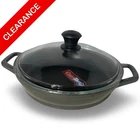 Gourmet Standard 9.5 Everyday Pan W/ Glass Lid Cast Aluminum Nonstick Cookware New. Price: $39.00.
