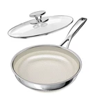 Innerwell 8 Inch Non Stick Frying Pan With Lid, Ceramic Hybrid Tri-ply Stainless New. Price: $45.99.