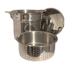 X3 All-clad Strainer Pasta Colander Steamer Basket Inserts Lid For 12Q Stock Pot Used. Price: $72.71.